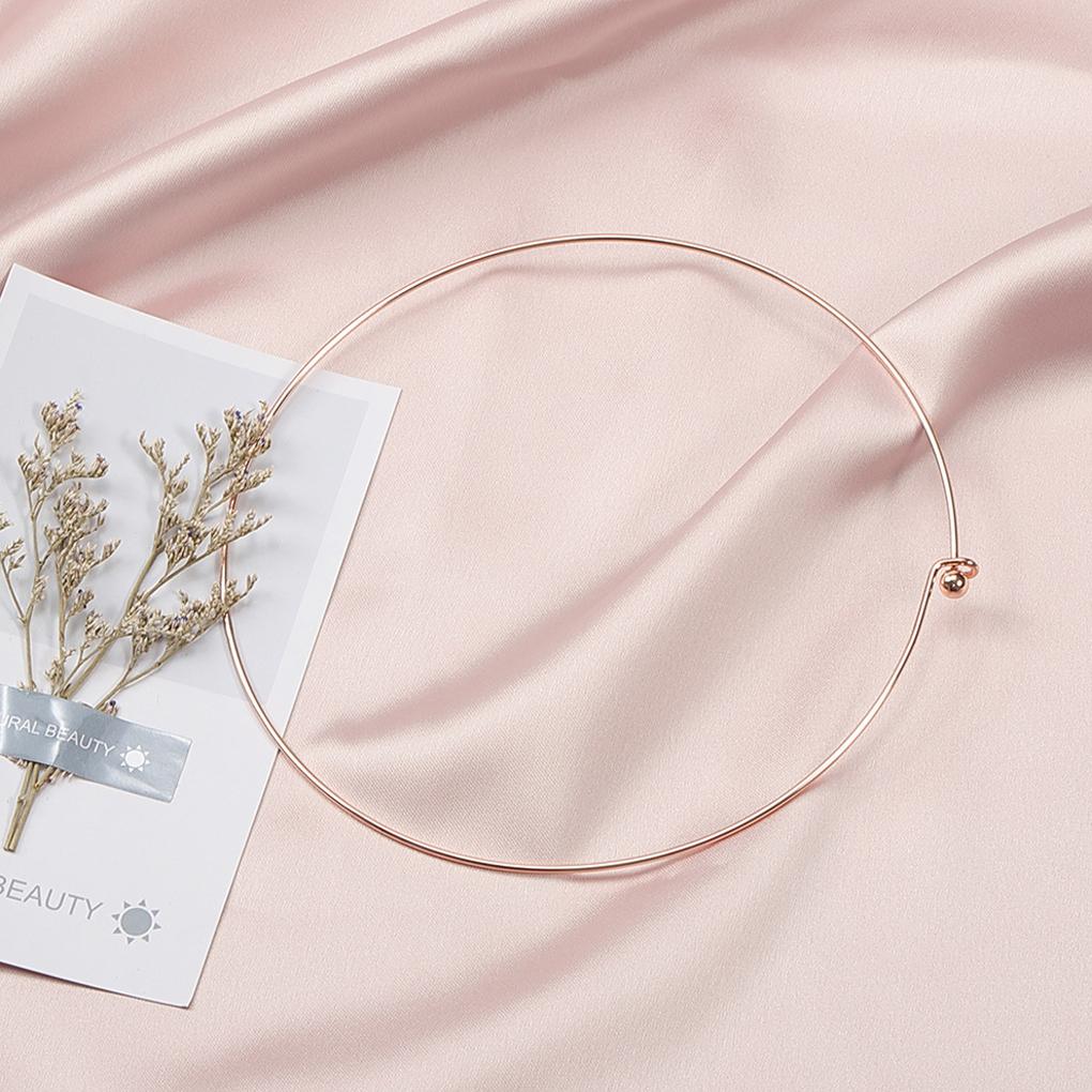 Wire Collar Hoop Metal Bracelet Bangle Jewelry Portable Home Handicrafts DIY Making Crafts Finding Spare Accessories