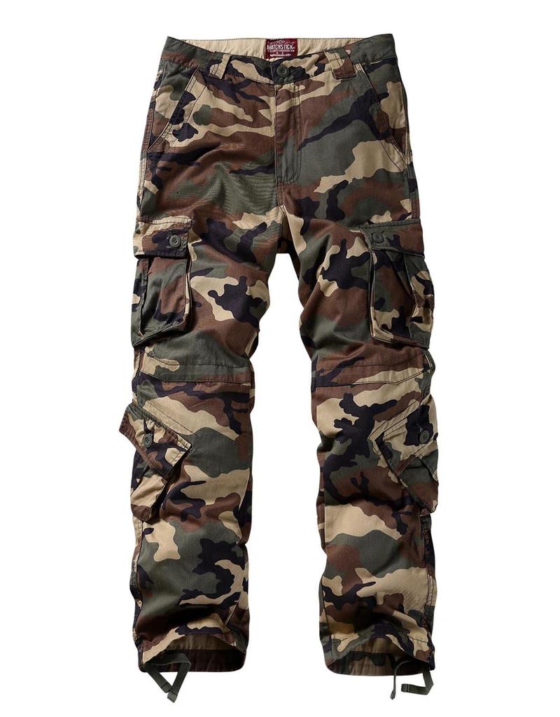 Match Military Camouflage Cargo Khaki Size 4XL Men's Pants, 8-Pocket, Camouflage, (#3357)