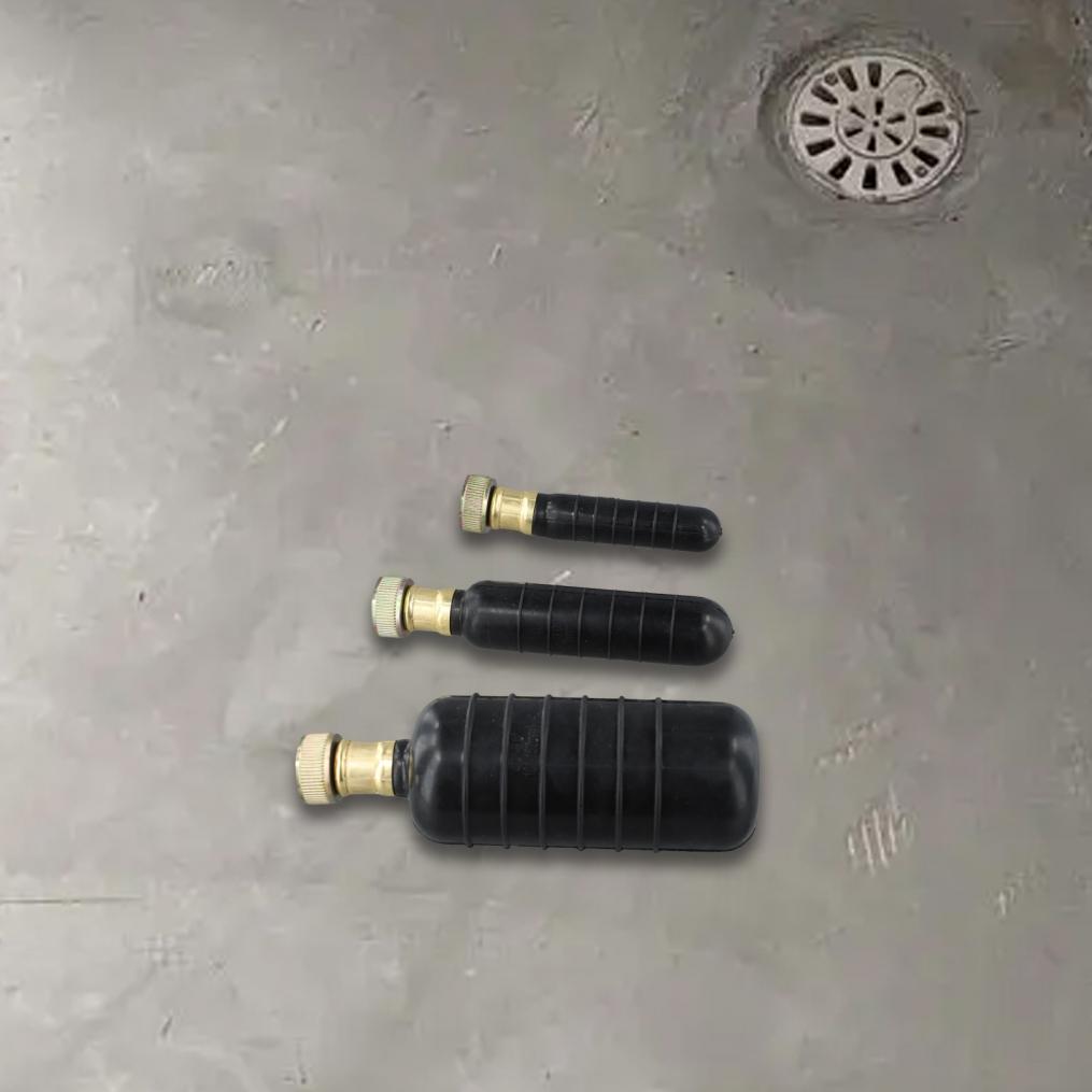 3dílná sada vypouštěcího vaku pro účinné čištění potrubí pomocí tlaku vody