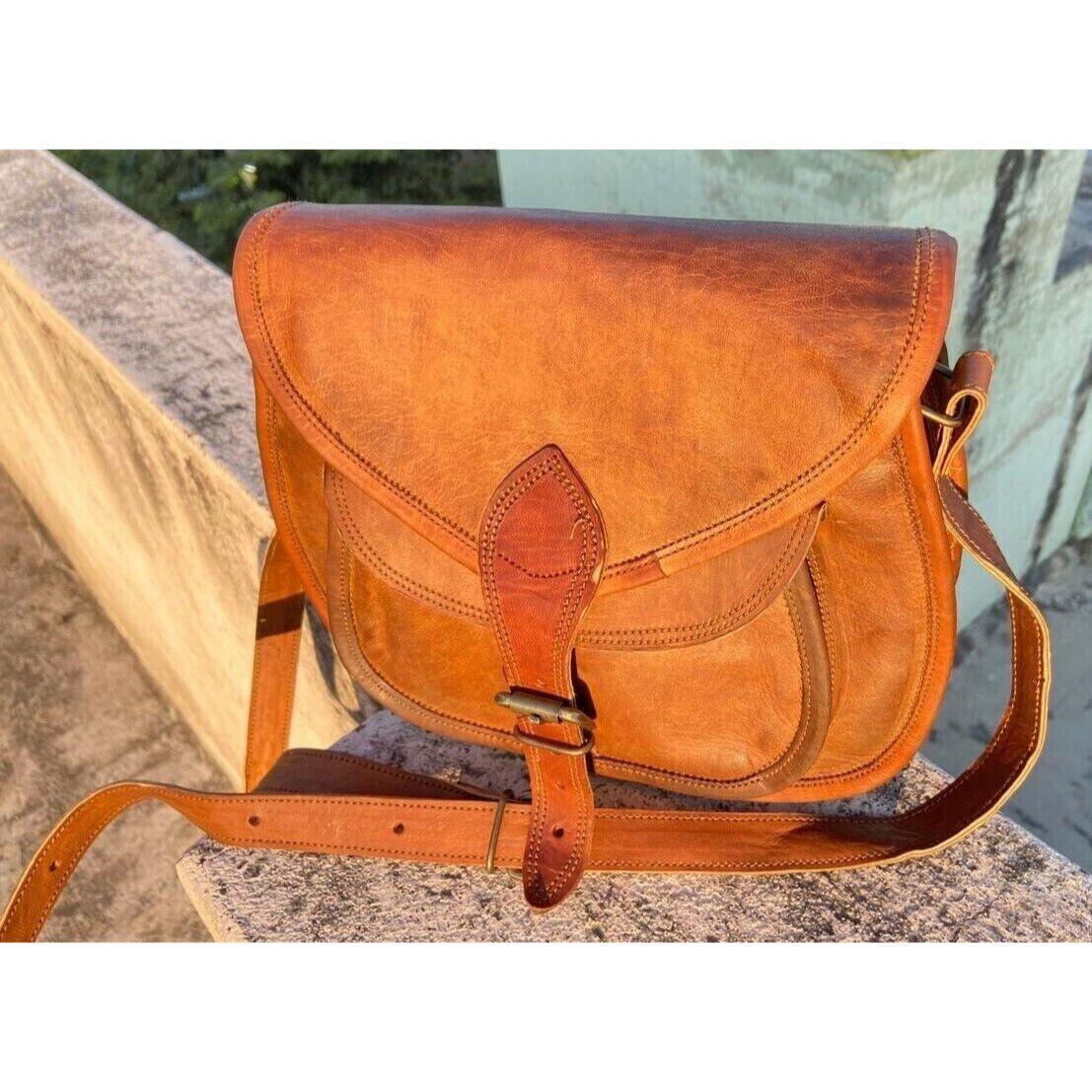 Винтажная большая женская сумка-хобо ручной работы — фото 2