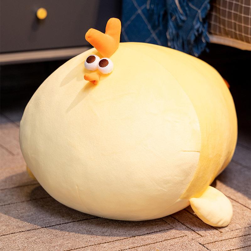 20-70cm Cartoon Simulation Anime Gelbes Hühnchen Plüschtier Niedliches Kinder Beruhigendes Schlafendes Hühnchen Kissen Feiertagsgeschenke 50cm