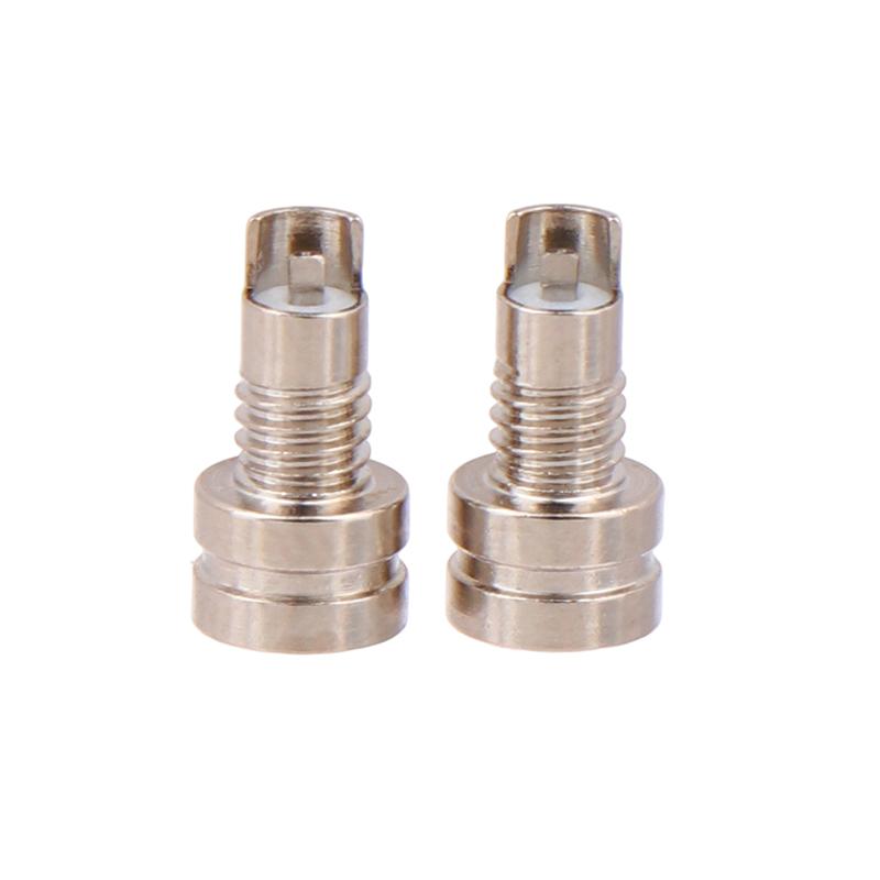 1/2Pcs Universal Female Pin Socket MMCX Pure Copper Gold Plated Built-in Hreaded Nut Holder Headphone Plug