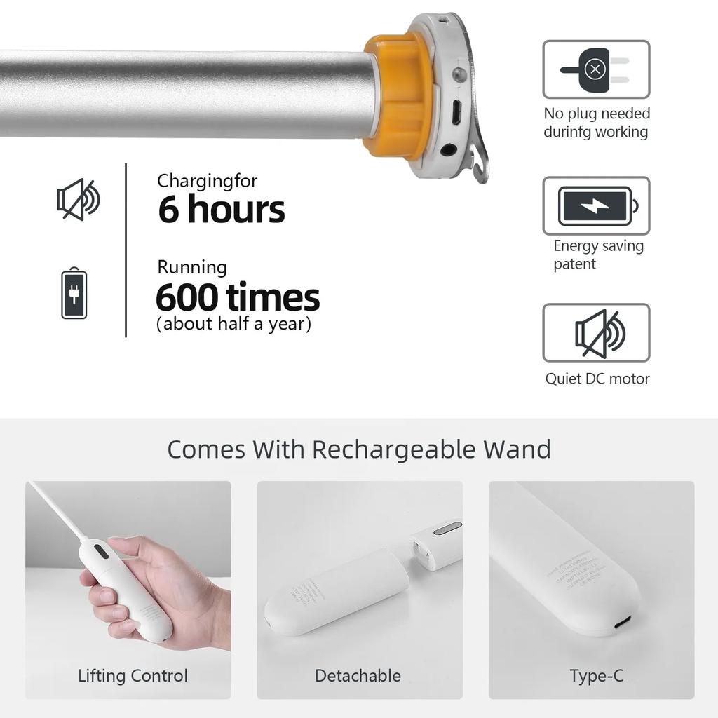2025New Style Design 100%Blackout Fabric Can Connect Wifi Google Motorized Roller Blinds For Windows