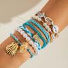 Bohemian Style Rice Bead Shell Multi-layer Bracelet Ethnic Style Rope Braided Bracelet