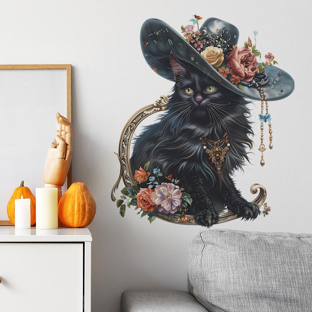 Fun-f181 Black Cat Bedroom Living Room Porch Home Beautify Decorative Wall Sticker