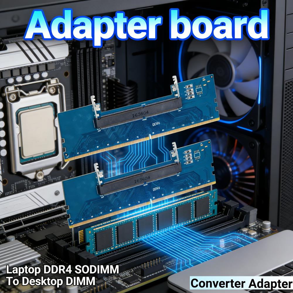 DDR4 Laptop SODIMM to Desktop DIMM Memory Adapter 4-Layers 3200/2666MHz Desktop Memory Adapter Card