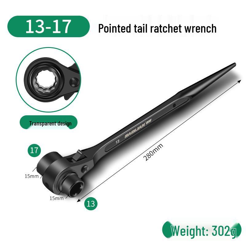 Dual Function Ratchet Wrench Set with Burr Wheel and Torx Socket