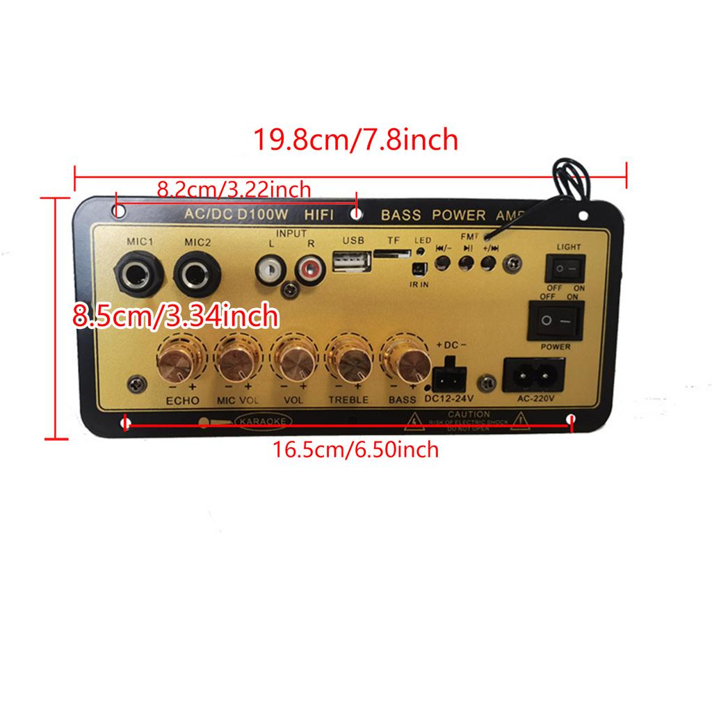 Bluetooth-compatible Amplifier Board With Sound Radio Subwoofer For Karaoke Home Car Automotive Home Theater