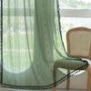 Floral Lace Sheer Curtain Panel Living Room Bedroom Dining Balcony Country Style Window Treatment