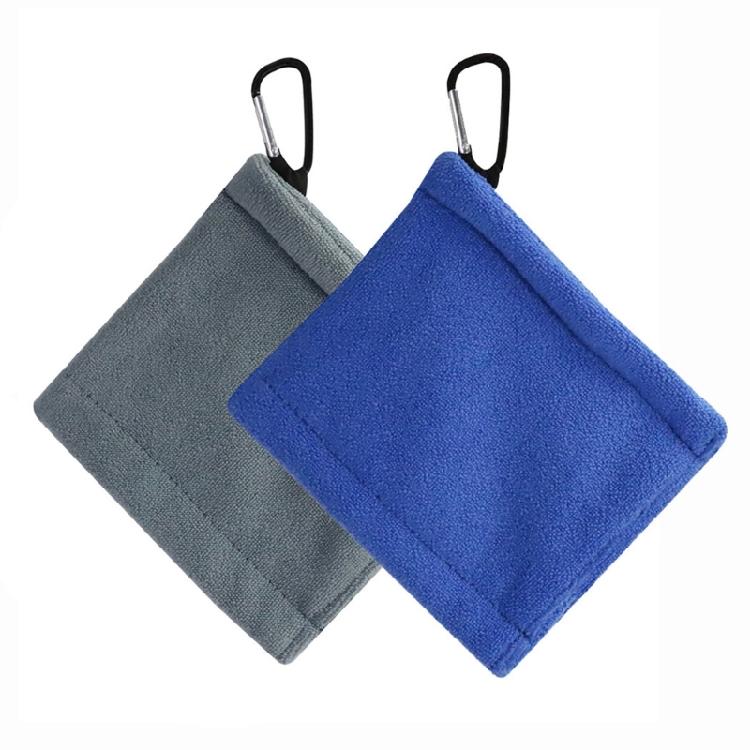Golf Wipe Cloth Cleaner Microfiber Golf Ball Cleaning Towel with Carabiner Hook