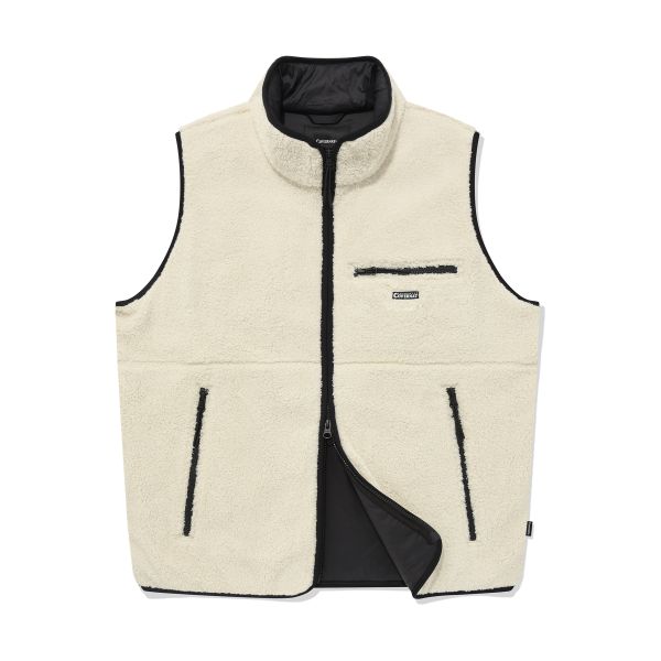 Covernat Solid Color Fleece Casual Vest Unisex vests CO2303JK22IV