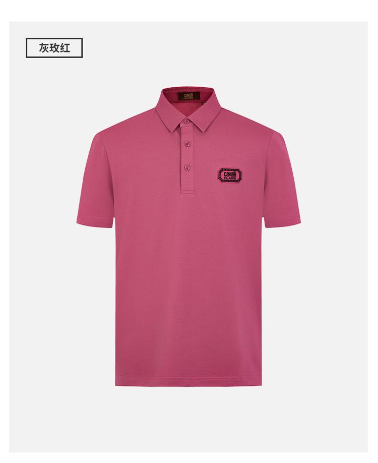 [Personalized Embroidery Classic Simplicity] Spring and Summer Versatile Lapel Men's Short Sleeved Polo Shirt