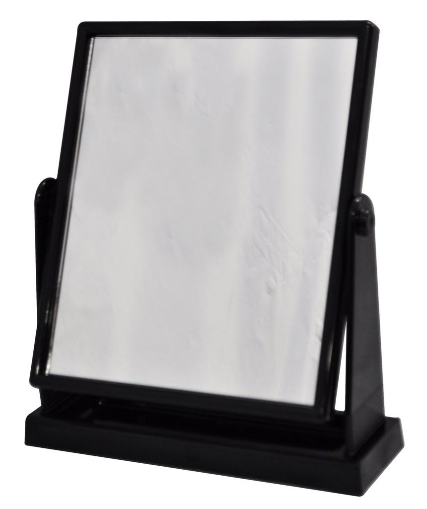 Merry Large Tabletop Mirror Black Easy To See Large Stand Type AD-612