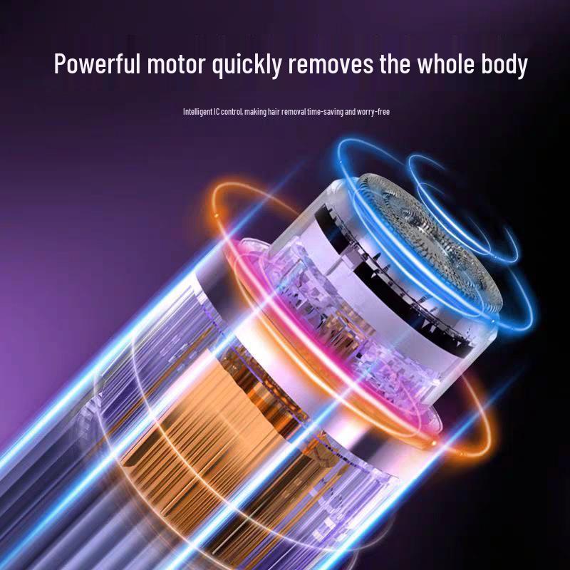 Enhanced Dual-Blade Women's Electric Shaver for Wet & Dry Use - Perfect for Underarms, Legs, and Intimate Areas