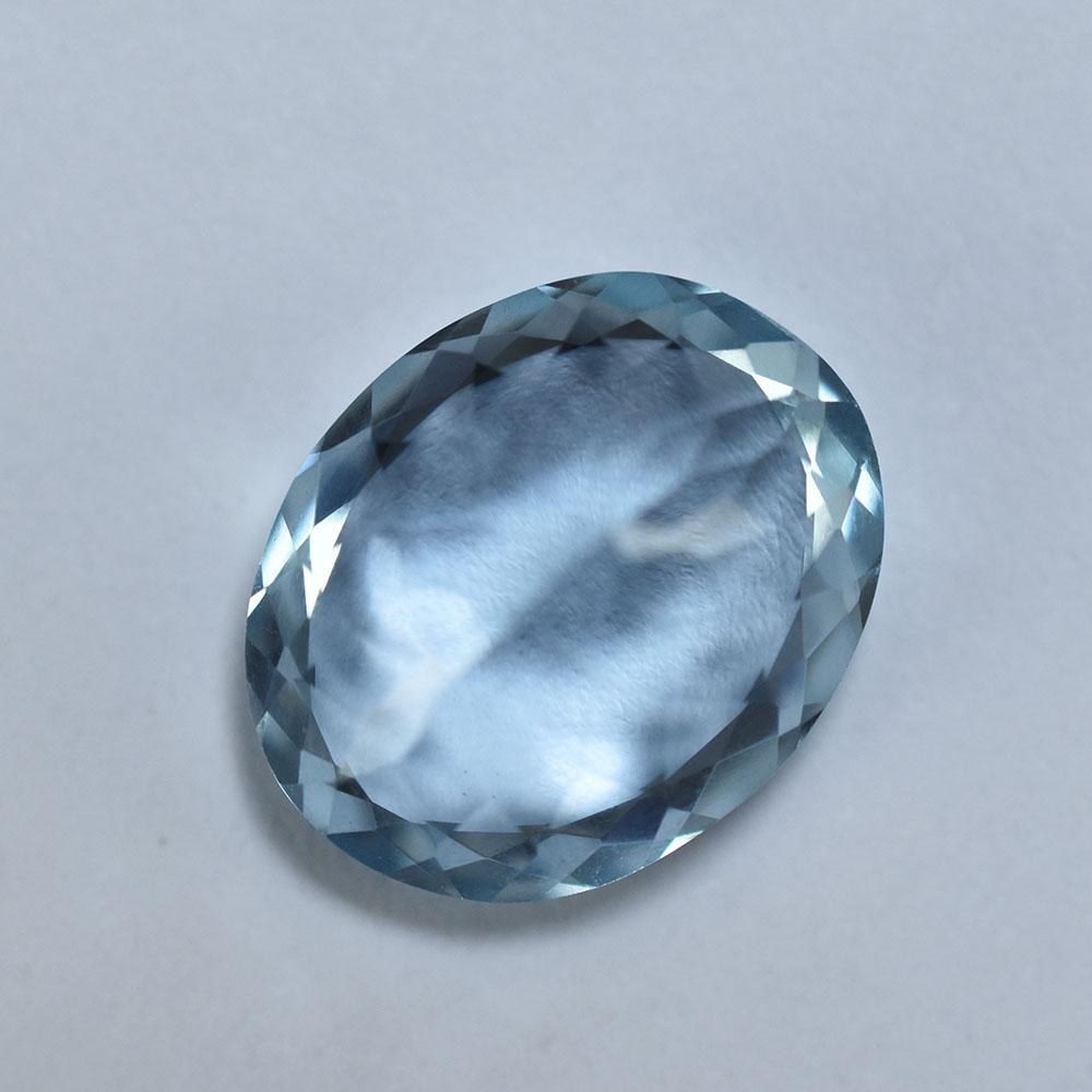 Certified Oval Cut 8.12 Ct Natural Blue Aquamarine Brilliant Loose Gemstone