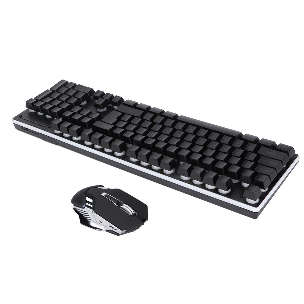 Tastatur Maus 104 Tasten Drahtloses Laden 2.4G RGB Lumineszenz Computerzubehör für Büro Spiele