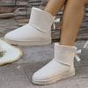 2025 New Imitation Leather Snow Boots Women's Fur Integrated Fleece Thickened Non-slip Cotton Shoes Northeast Outdoor Women's Shoes