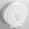 Wall Mounted Large Roll Toilet Paper Holder Dust Proof Cover Space Saving Design Easy Installation For Public Bathroom
