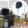 9733 Dmuchawa o dużym przepływie powietrza Wentylator 9 cm z adapterem Dmuchawa odśrodkowa 90 mm do dzikiego kempingu Piknik Outdoor Grill Kuchenka