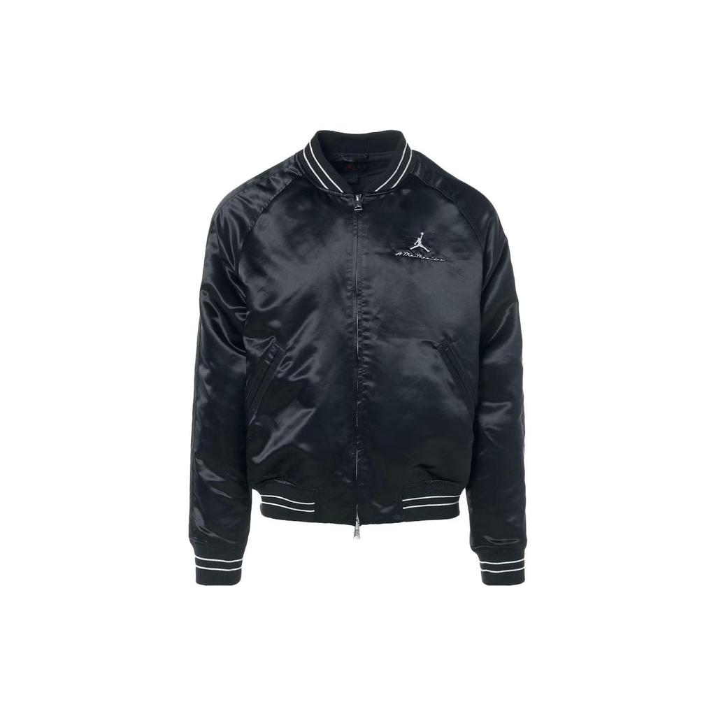 Air Jordan X A Ma Maniére Souvenir Jacket Black Unisex Outerwear FN0617-010