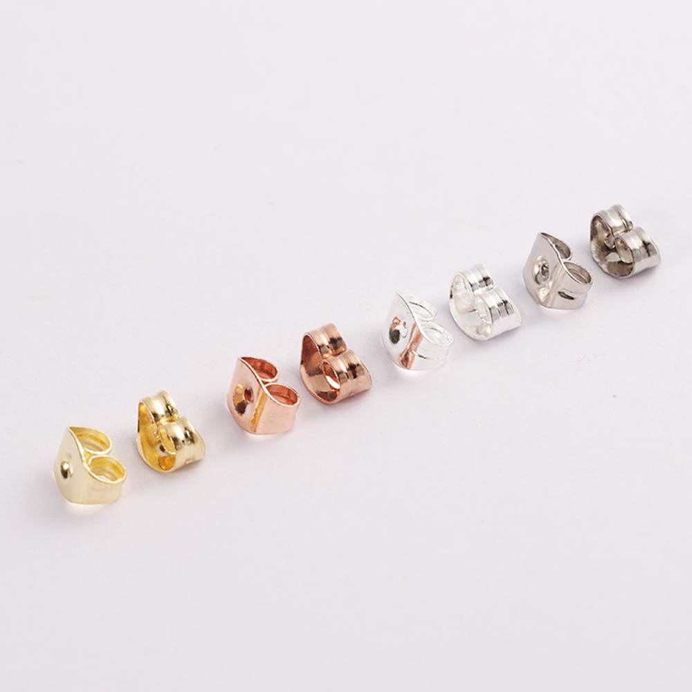 Steel Back Stoppers Ear Stud Earring Blocked Earrings Back Ear Stopper Jewelry Making Supplies