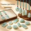 Natural Tianshan Jade Ruyi Buddha Pendant Necklace