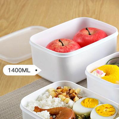 Mikrowellengeeignete Lebensmittelbox Kühlschrank Aufbewahrungsbox Mikrowellengeeignet 1400ml Luftdichte Tragbare Kunststoffbox für Zuhause Picknick