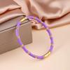 Stylish Colorful Bamboo Joint Bangle Gold Stainless Steel Enamel Resin Bracelet Non-Fading Simple Stainless Steel Bangle Trendy
