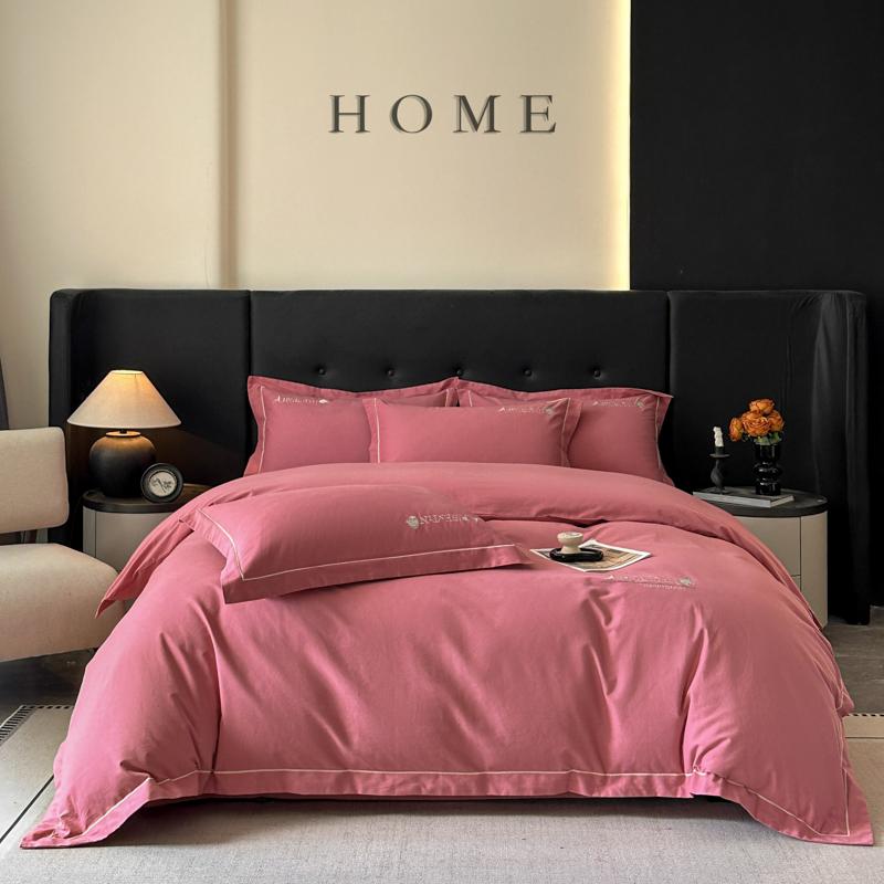 A-Class All Cotton Long Staple Cotton Thickened Brushed Four-Piece Set