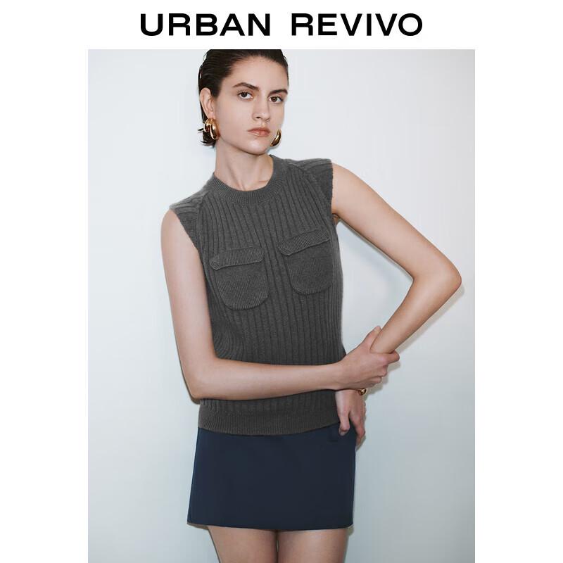 

Женский трикотажный топ без рукавов с панелями и регулируемой талией L