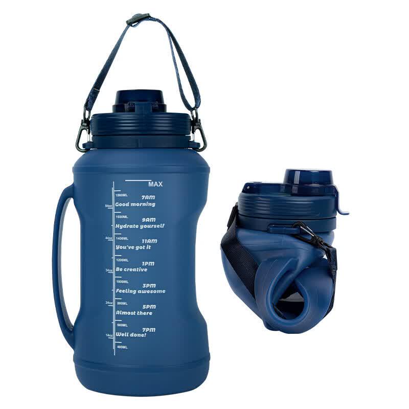 

Roll-up Silicone Straw Travel Cup