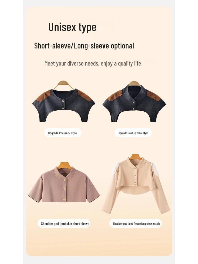 Halswirbelsäulen-Schal: Warmer ärmelloser Top für die Nacht, Herbst/Winter, nach der Geburt, für Frauen mittleren Alters, ältere Frauen, Schutz aus deutschem Samt.