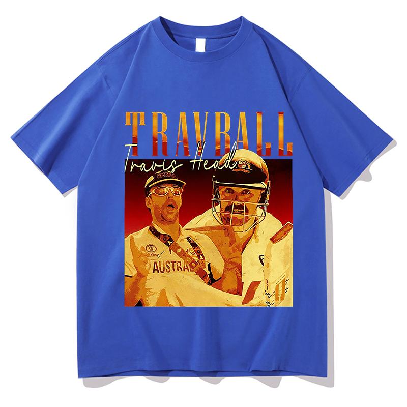 Fashion TravBall Travis Head TShirt Cotton Breathable Loose Top Harajuku Women Unisex Sportswear Round Neck Short Sleeve Streetwear