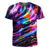 Herr T-shirts 3D-tryck Färgglatt mönster Rund hals T-shirts Casual för män Kvinnor Toppar Oversize Mode Barn T-shirts Kläder