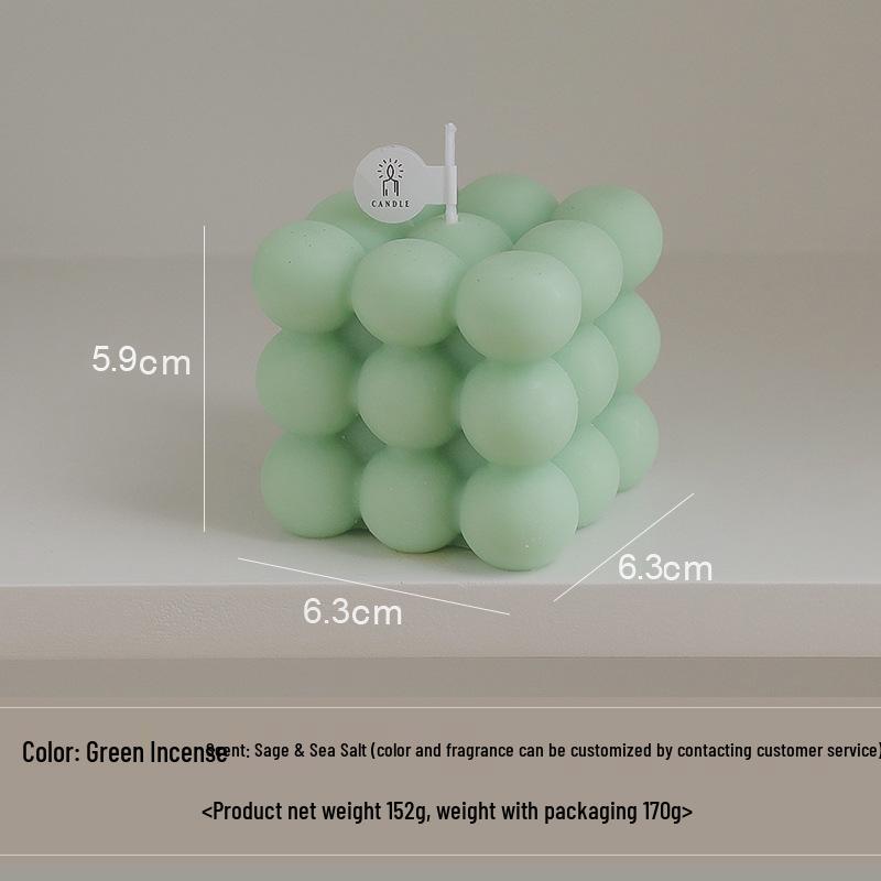 High-End Customizable Scented Candle Rubik's Cube Ornament Gift