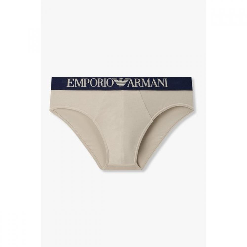 Emporio Armani Men S Cotton Brief Textured Banding 0816111151 M(100)