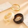 Ingemark 3 Styles Exaggerated Resin Acrylic Wide Bracelets for Women Hip Hop Geometric Bangles Grunge Jewelry Steampunk Pulseras