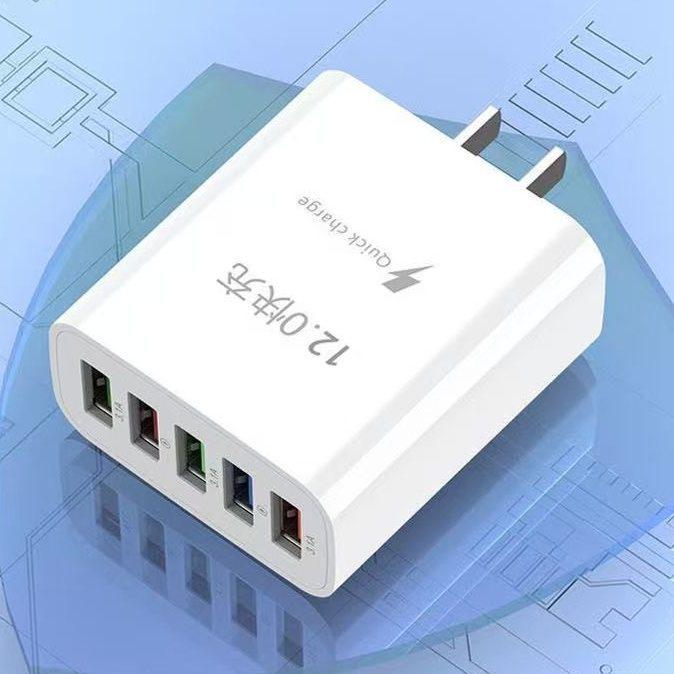 180W GaN Fast Charger with PD3.0, QC3.0, Super Flash Charge, 6-Port USB, Auto Disconnect