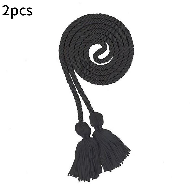 1/2pcs Graduation Honor Cords Craft Braided Tassels Drawstring Rope Polyester Yarn Honor Cord Graduation Students Bachelor Gown