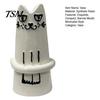 Cute Floral Arrangement Pot Creative Cat Shaped Flower Vase, Minimalist Cartoon Kitten Tabletop Planter for Dried Healing Theme Ornament Fresh