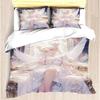 Mädchen Modern Bedrucktes Bettbezug-Set American Girl Lori Rosa Bett Tsukino Bunny Polstersets 3 Teile