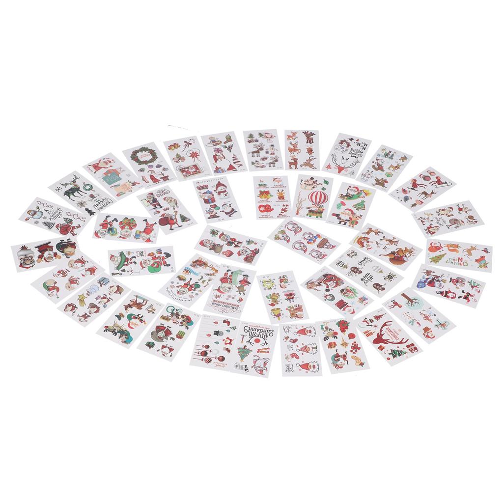 40 Blatt Weihnachten Temporäre Tattoo Aufkleber Wasserdicht Kinder Cartoon Tattoo Aufkleber Set