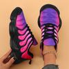 Damen Sneakers Mode Regenbogenfarben Plateauschuhe Lässige Wanderschuhe Bequeme Leichte Outdoor-Damen Vulkanisierte Schuhe