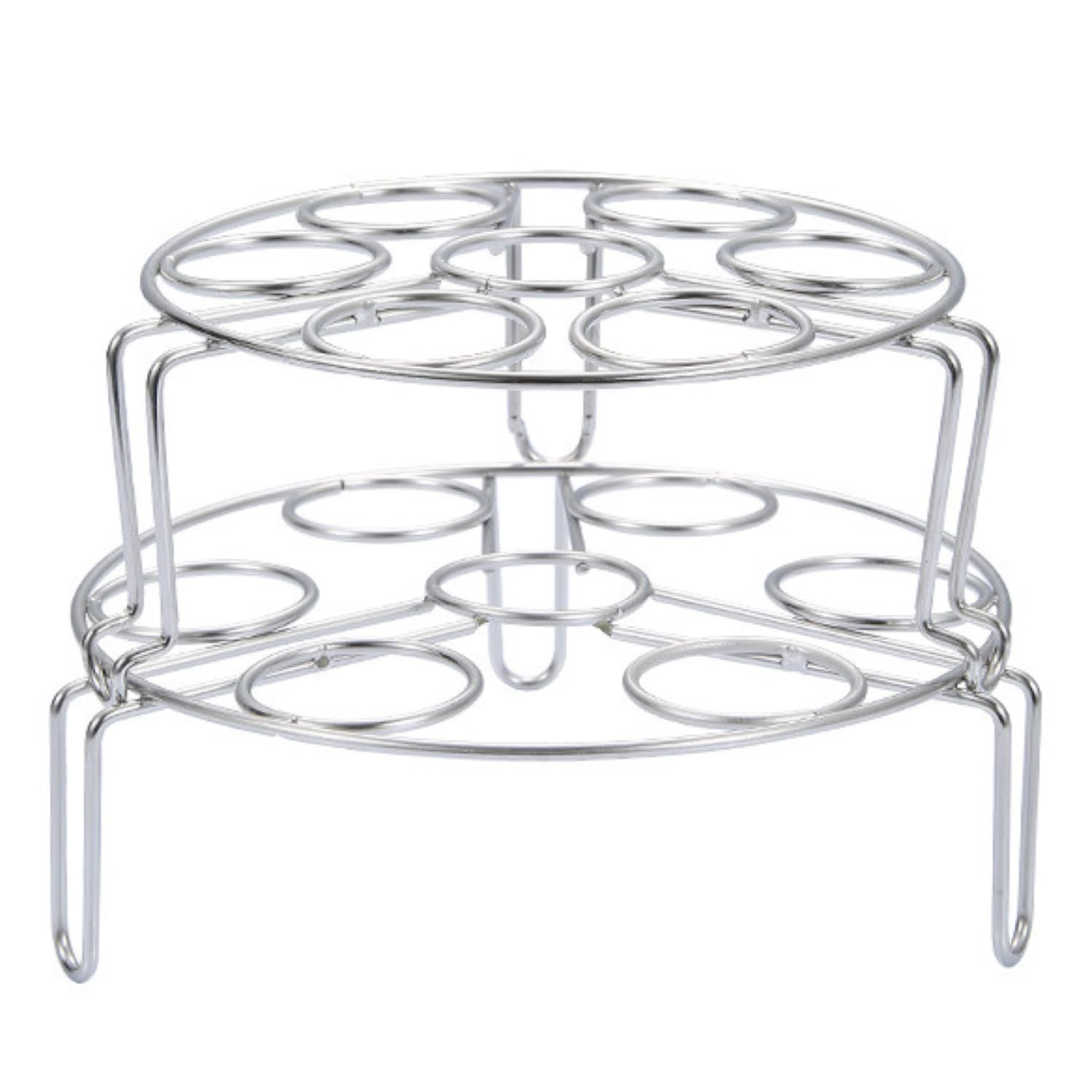 

NYANDELMO ND-0146-R11 Egg Holder, 2-Tier Set, Holds 7 Eggs, Egg Stand, Boiled Eggs