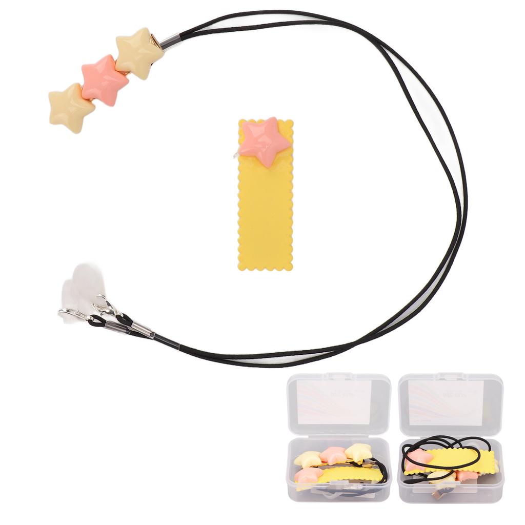 Hearing Amplifier Clip Holder Portable Cute Star Shaped BTE Hearing Amplifier Lanyard for Kid Elderl