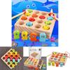 Wooden Magnetic Fishing Toy Set With Number Disks For Kids And Family Play