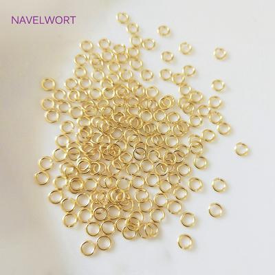 Multi Size 14K/18K Gold Plated Open Jump Ring Connecting Rings For Jewelry Making Brass Split Rings Jewelry And Accessories