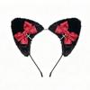 Bowknot Lolita Headwear Plush Furry Hair Band New Cat Ear Headband  Party Props