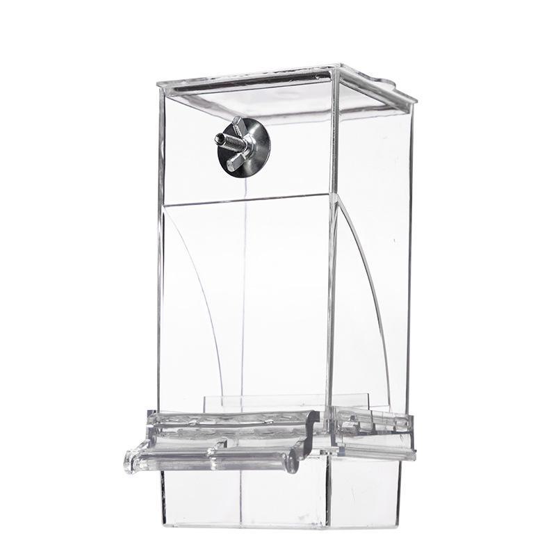 Transparent Automatic Parrot Feeder and Food Bowl for Birds
