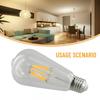 2W-8W Edison ST64 E27 Vintage Retro Screw LED Filament Light Bulb
